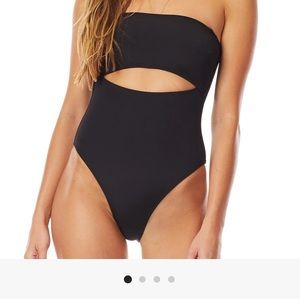 Tori Praver 1pc yellow bathing suit